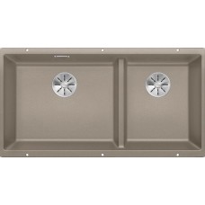 Кухонная мойка Blanco Subline 480/320-U Silgranit, серый беж, с отв. арм. InFino, 523591