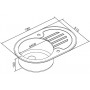 Кухонная мойка Zorg GL-7851-OV-White