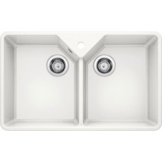 Кухонная мойка Blanco Villae Double, глянцевый белый, керамика, 525164