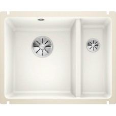 Кухонная мойка Blanco Subline 350/150-U керамика PuraPlus, глянцевый белый, с отв. арм. InFino, 523741