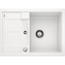 Кухонная мойка Blanco Metra 45 S Compact Silgranit, белый, с клапаном-автоматом, 519576