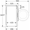 Узкая стиральная машина BOSCH WLW24M4HOE