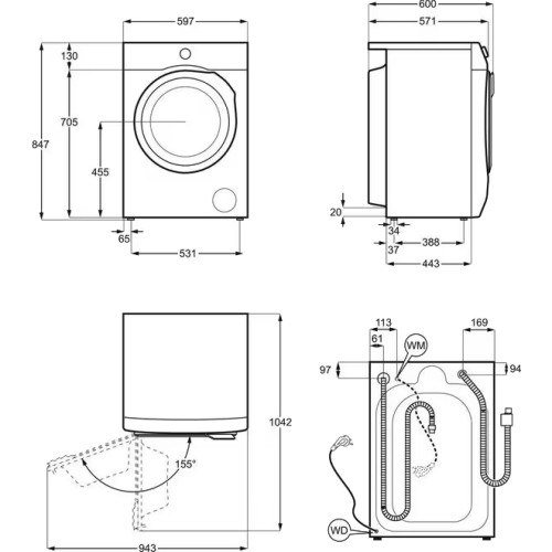 Стирально-сушильная машина Electrolux EW7W2481E