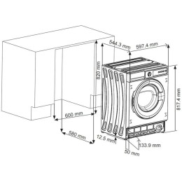 Встраиваемая стиральная машина KRONA KALISA 1400 8K WHITE