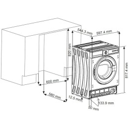 Встраиваемая стиральная машина KRONA KAYA 1200 7K WHITE