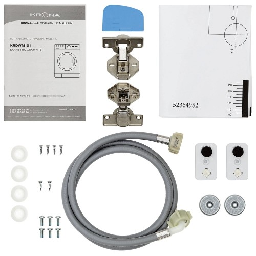 Встраиваемая стирально-сушильная машина KRONA DARRE 1400 7/5K WHITE