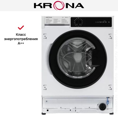 Встраиваемая стирально-сушильная машина KRONA DARRE 1400 7/5K WHITE