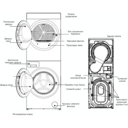 Стирально-сушильная машина Korting KWD 601296