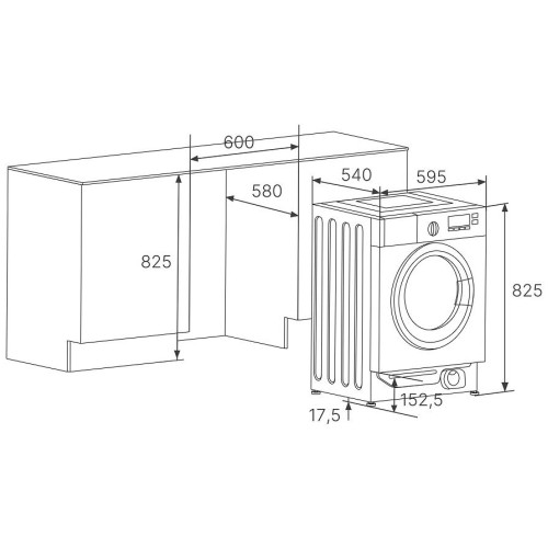 Встраиваемая стиральная машина Kuppersbusch W 6508.1 V