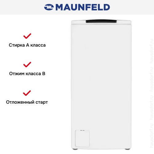 Стиральная машина с вертикальной загрузкой MAUNFELD MFWM128WH