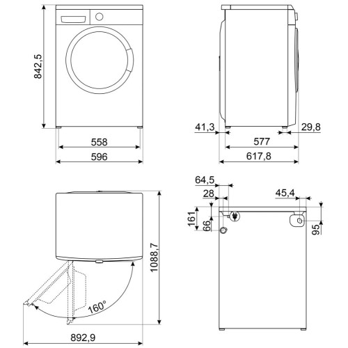 Стиральная машина Smeg WM3T04RU