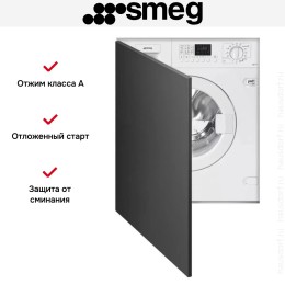 Встраиваемая стирально-сушильная машина Smeg LSIA147S