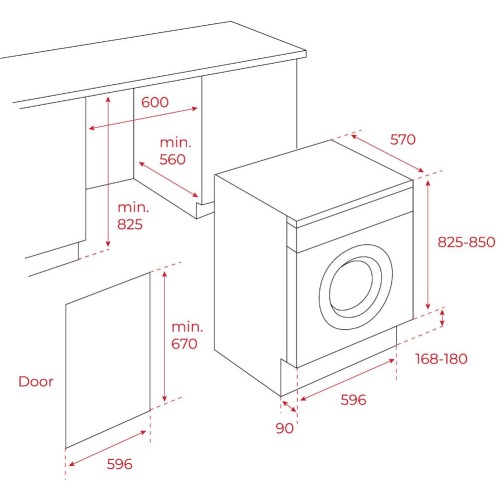 Встраиваемая стирально-сушильная машина Teka LSI5 1481
