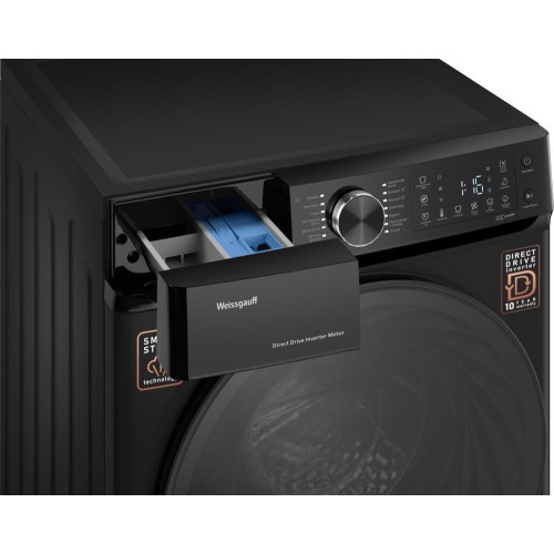 Стиральная машина Weissgauff WM 59411 Direct Drive Inverter Steam Matt Black купить в Москве и Санкт-Петербурге