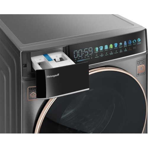 Стиральная машина Weissgauff WM 58411 Direct Drive Inverter Premium Steam Grey купить в Москве и Санкт-Петербурге