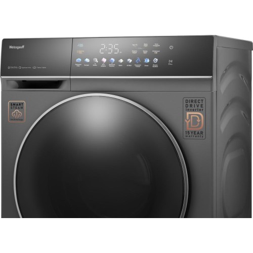 Стиральная машина Weissgauff WMD 62210 Direct Drive Touch Inverter Steam Grey купить в Москве и Санкт-Петербурге