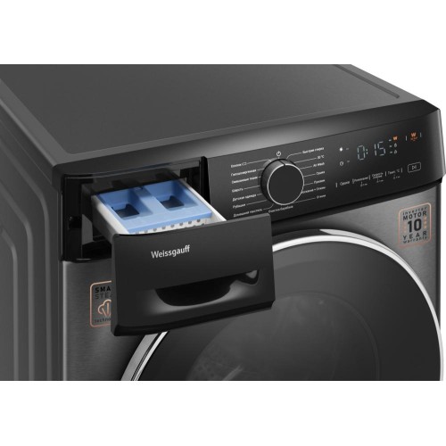 Стиральная машина Weissgauff WMD 4828 Inverter Steam Grey купить в Москве и Санкт-Петербурге