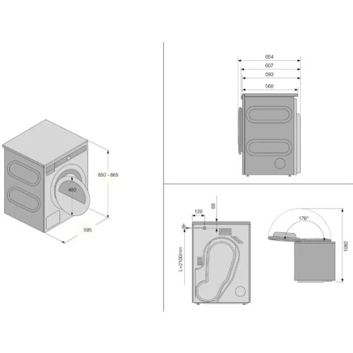 Сушильная машина Asko T208H.W