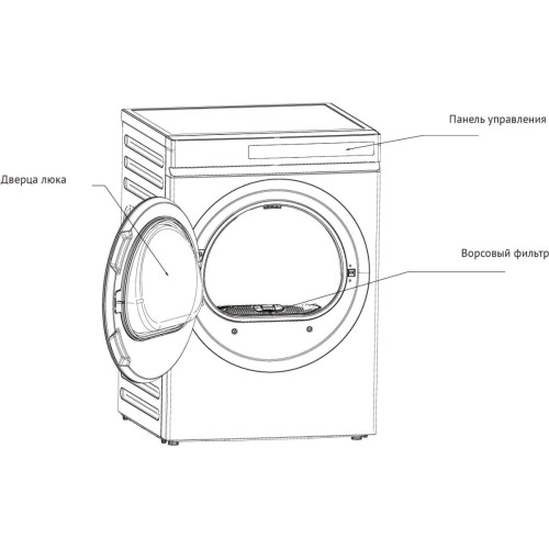 Сушильная машина Korting KD 60IHP83 GR