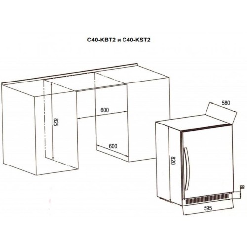 Винный шкаф Cold Vine C40-KBT2 купить в Москве и Санкт-Петербурге