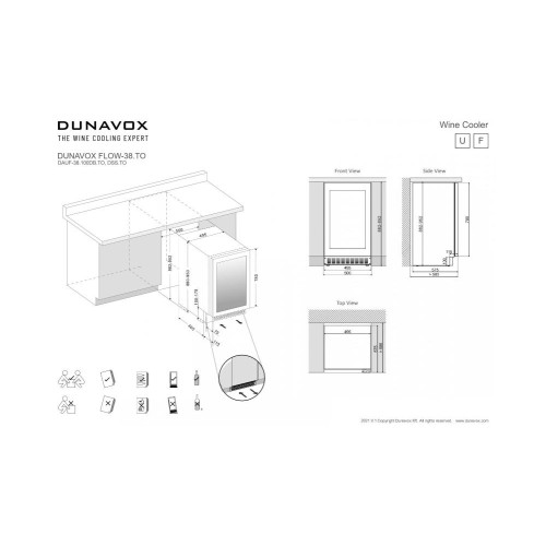 Винный шкаф Dunavox DAUF-38.100DB.TO