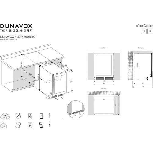 Винный шкаф Dunavox DAUF-39.119DOP.TO