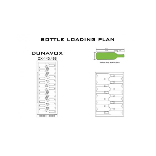 Винный шкаф Dunavox DX-143.468SS