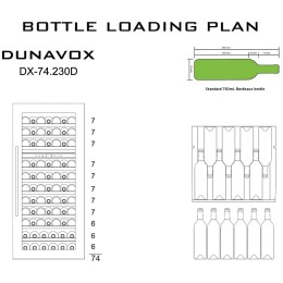Винный шкаф Dunavox DX-74.230DW