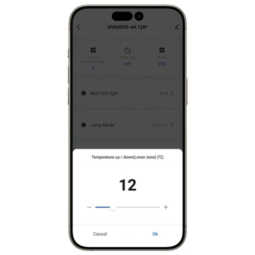 Встраиваемый винный шкаф Dunavox DVH-70.185DB.TO
