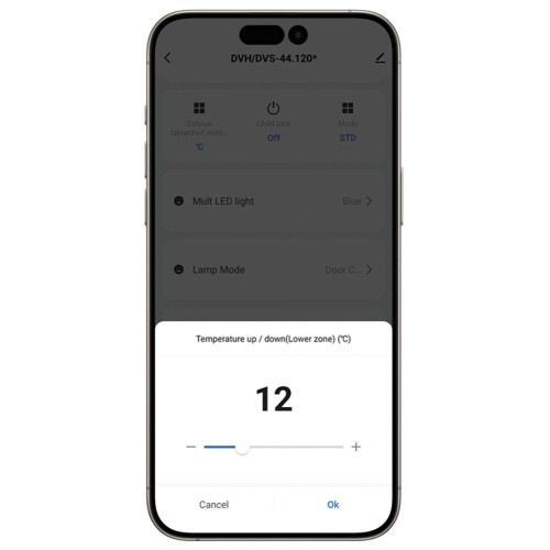 Встраиваемый винный шкаф Dunavox DVP-19.50B