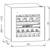 Встраиваемый винный шкаф Korting KFW 604 DB GXN