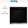 Встраиваемый винный шкаф Korting KFW 604 DB GXN