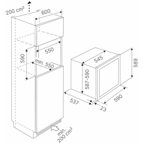 Встраиваемый винный шкаф Kuppersbusch FWK 6862.0 S