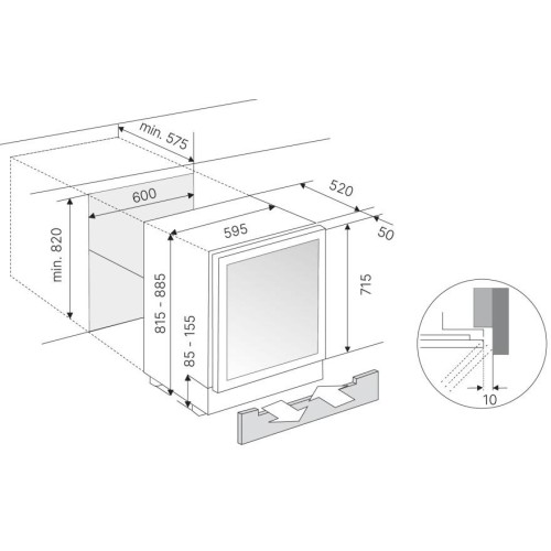 Встраиваемый винный шкаф Kuppersbusch FWKU 1851.0 S