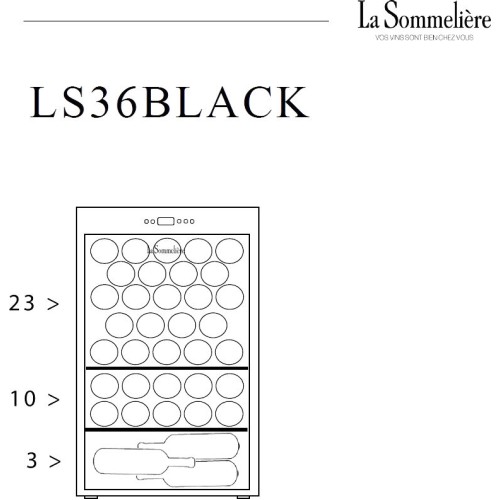 Винный шкаф La Sommeliere LS36BLACK