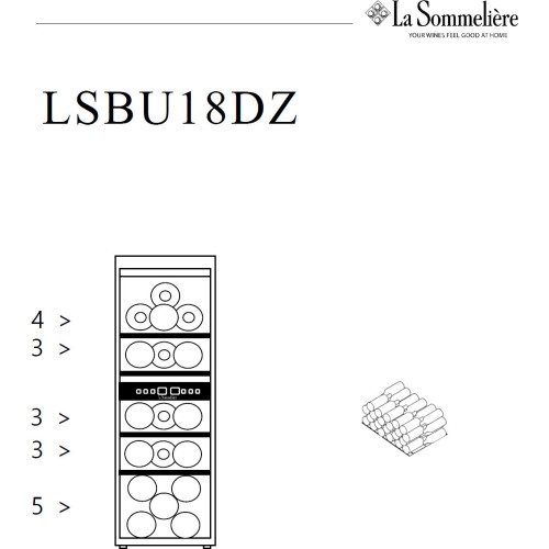 Винный шкаф La Sommeliere LSBU18DZ