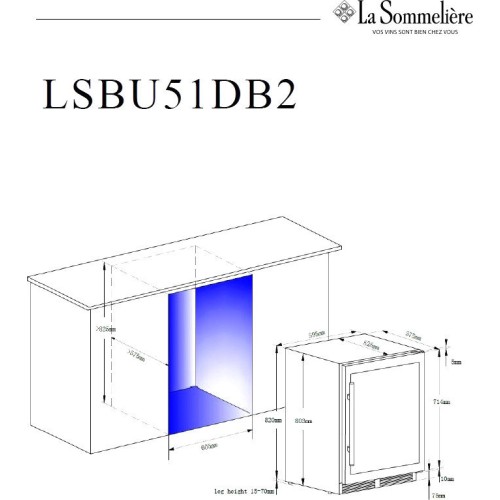 Винный шкаф La Sommeliere LSBU51DB2