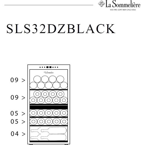 Винный шкаф La Sommeliere SLS32DZBLACK