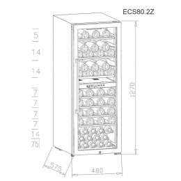 Винный шкаф La Sommeliere ECS80.2Z