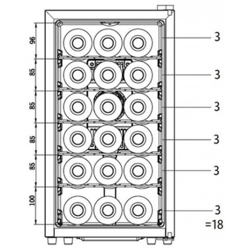 Винный шкаф La Sommeliere LS18KB