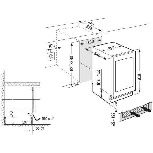 Встраиваемый винный шкаф Liebherr UWpri 3662 Vinidor Selection
