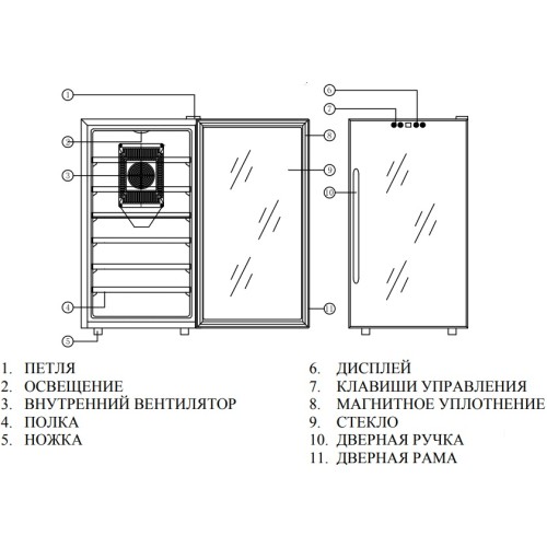 Винный шкаф Meyvel MV28-BF1 (easy)