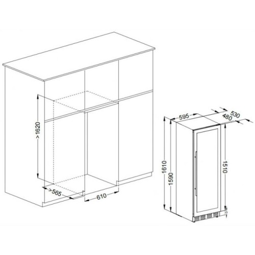 Винный шкаф Meyvel MV95-KST2 Slim