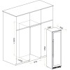 Винный шкаф Meyvel MV98-KST3 Slim