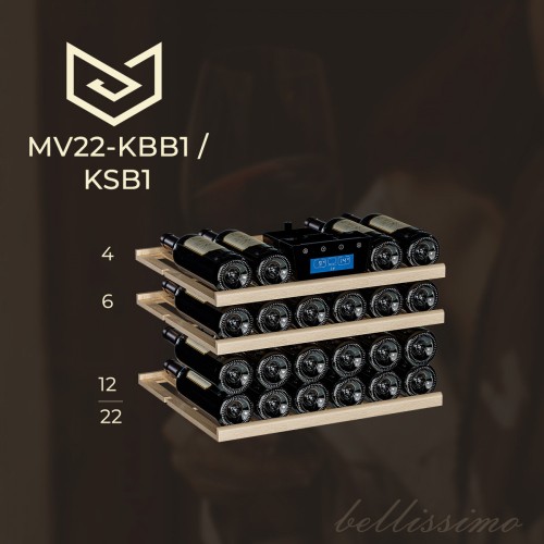 Встраиваемый винный шкаф Meyvel MV22-KSB1