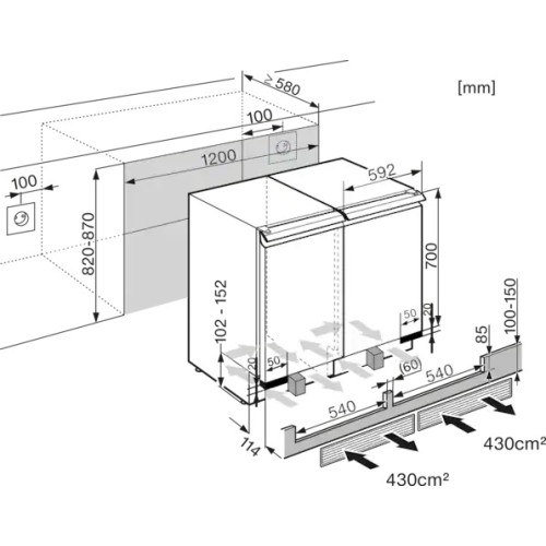 Встраиваемый винный шкаф Miele KWT 6321 UG OBSW