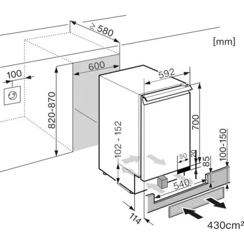 Встраиваемый винный шкаф Miele KWT 6321 UG OBSW