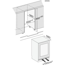 Встраиваемый винный шкаф Miele KWTUS 7196 E
