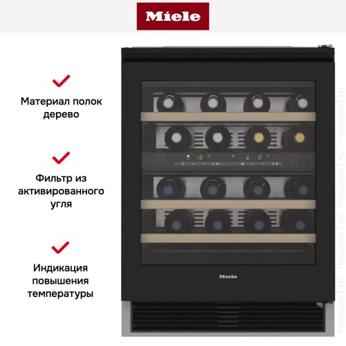 Встраиваемый винный шкаф Miele KWT 6321 UG OBSW