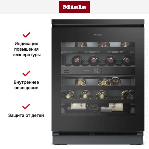 Встраиваемый винный шкаф Miele KWTUS 7074 F